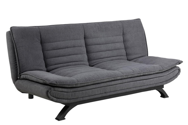 Actona Divano Letto 3 posti in velluto Faith Grigio