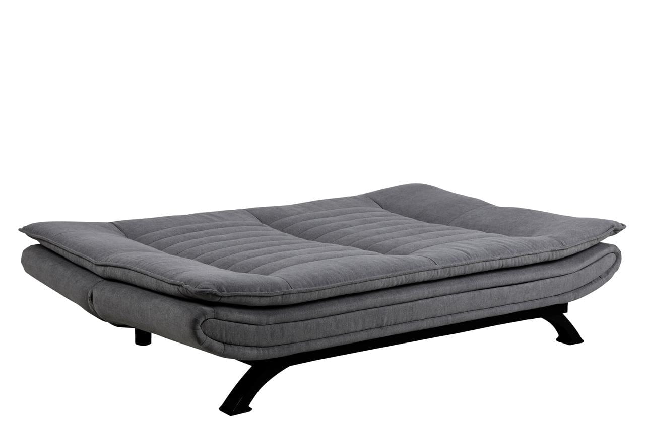 Actona Divano Letto 3 posti in velluto Faith Grigio