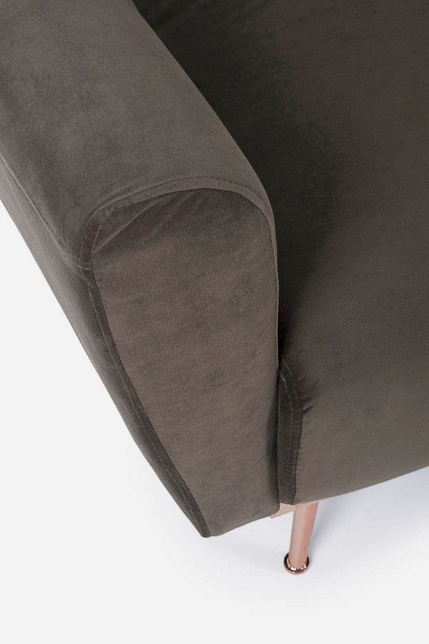 Bizzotto Divano Letto 3 posti in velluto Johnny Marrone