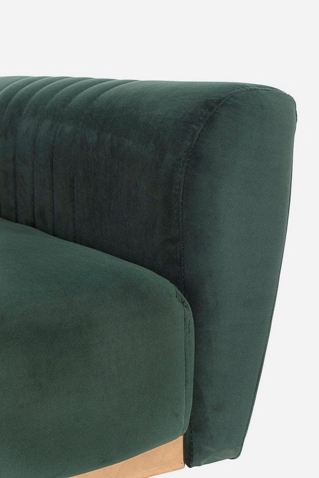 Bizzotto Divano Letto 3 posti in velluto Johnny Verde