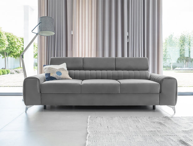 Divano Letto 3 posti in velluto Laurette (2) & ELTMPL-SOFA-LAURENCE