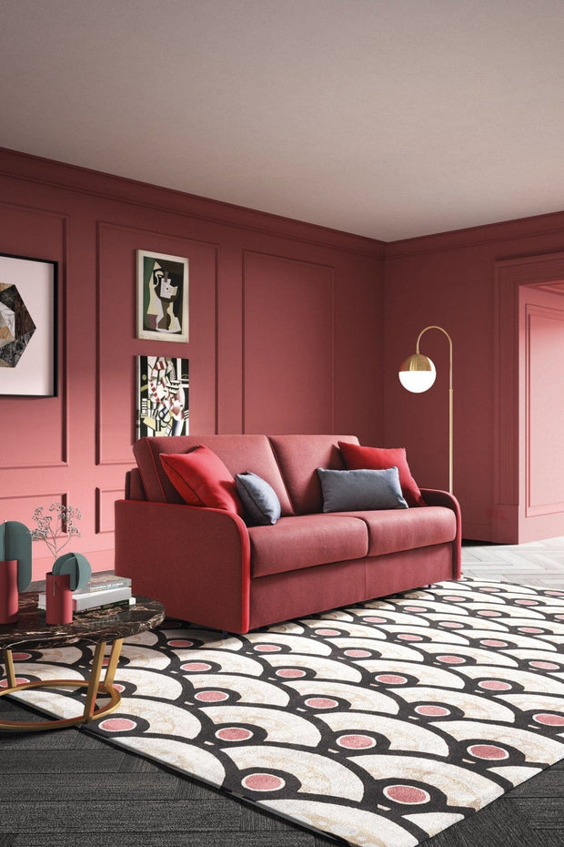 LeComfort Divano Letto 3 posti Sabrini Rosso
