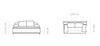 Wersal Divano Letto 3 posti Sweetest Grigio