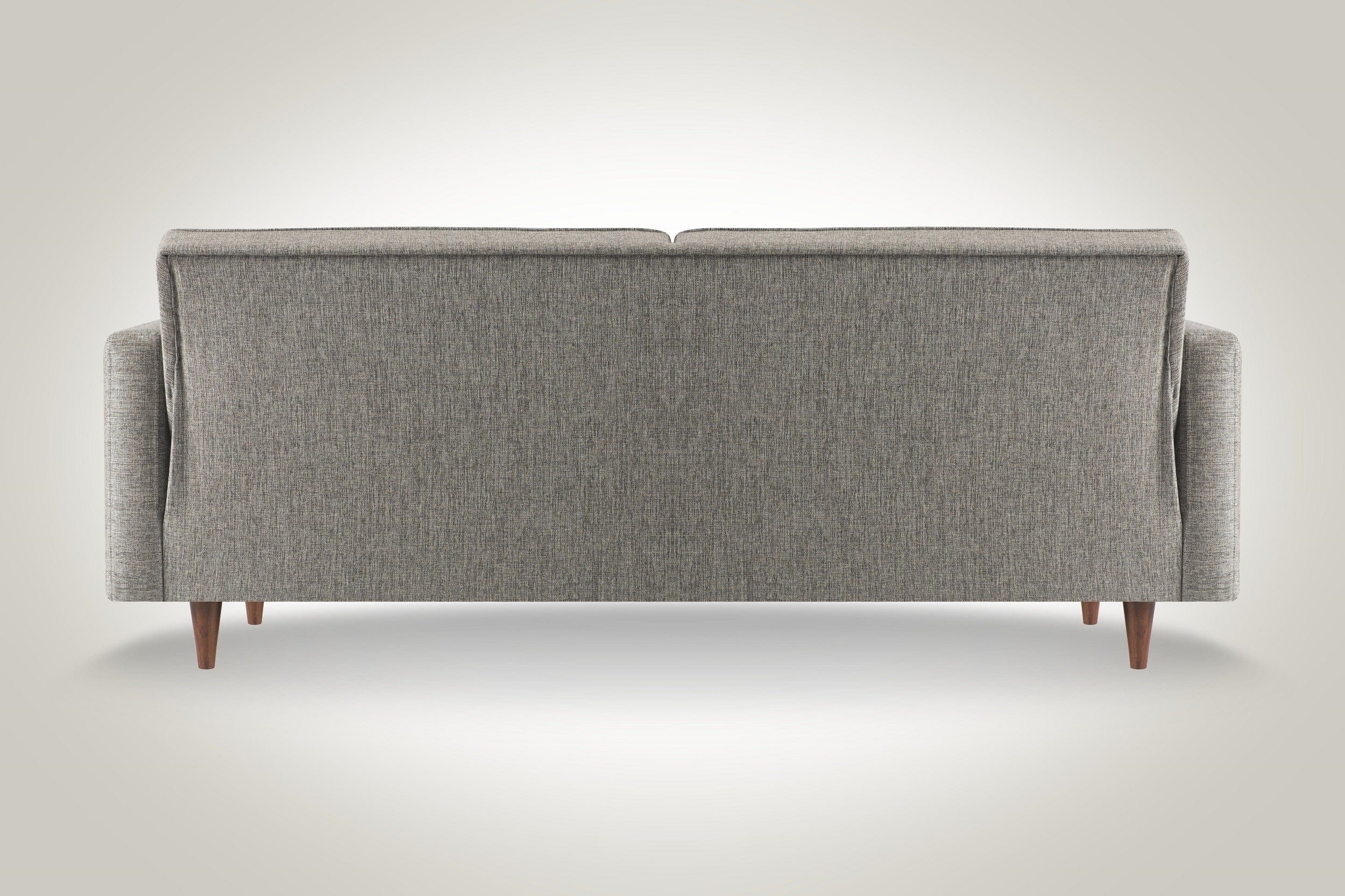 Serhat Divano letto con contenitore, imbottito in tessuto 3 posti Dallas Grey K1, l214xL84xH86 cm