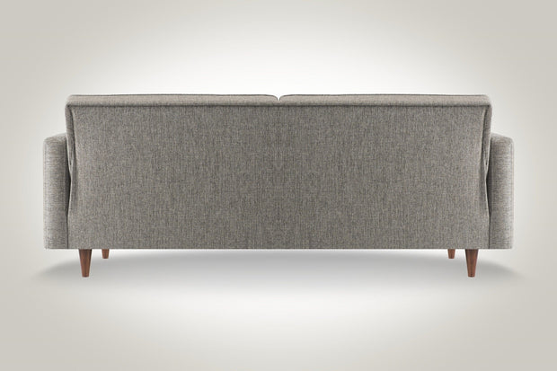 Serhat Divano letto con contenitore, imbottito in tessuto 3 posti Dallas Grey K1, l214xL84xH86 cm