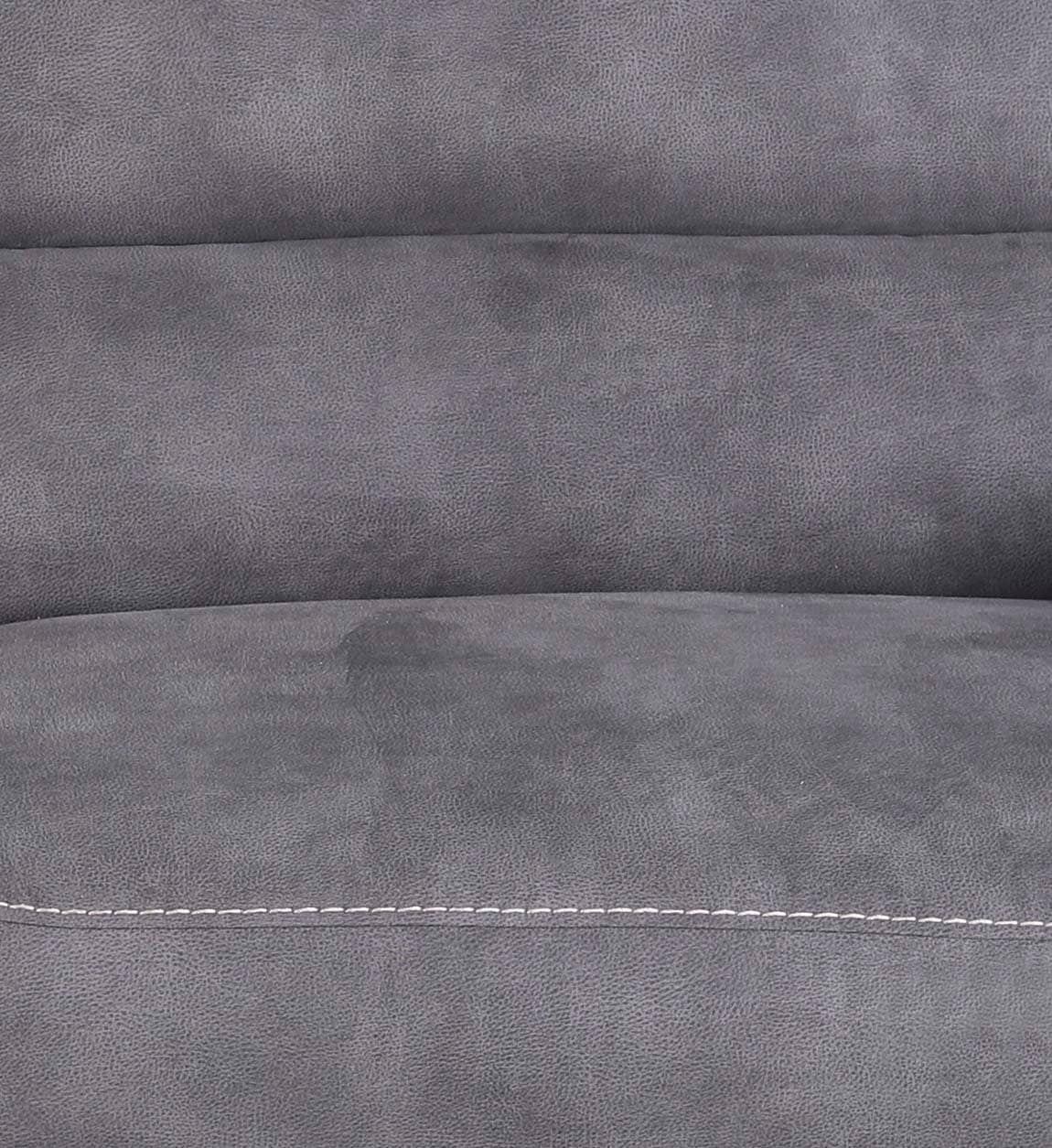 Moycor Divano Reclinabile 3 posti in tessuto Basil Grigio