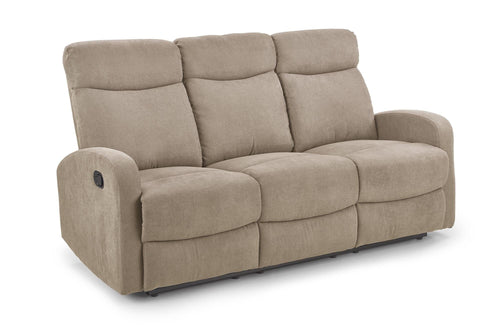 Halmar Divano Reclinabile a 3 posti in tessuto Osmond 3S Beige