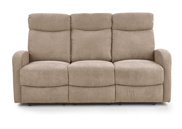 Halmar Divano Reclinabile a 3 posti in tessuto Osmond 3S Beige