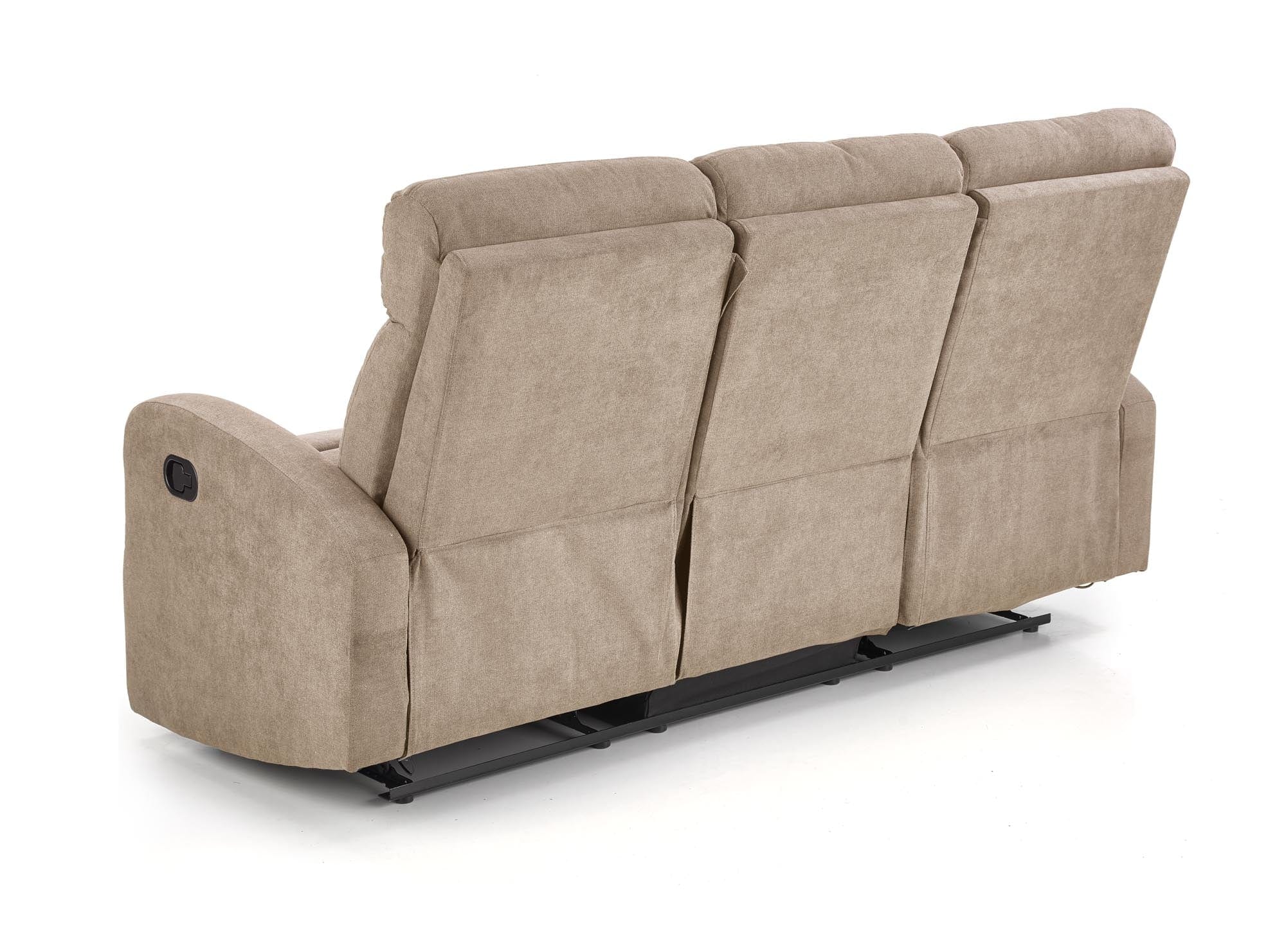 Halmar Divano Reclinabile a 3 posti in tessuto Osmond 3S Beige