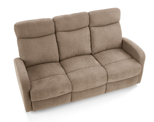 Halmar Divano Reclinabile a 3 posti in tessuto Osmond 3S Beige