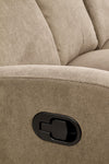 Halmar Divano Reclinabile a 3 posti in tessuto Osmond 3S Beige