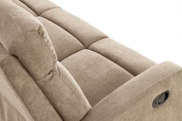 Halmar Divano Reclinabile a 3 posti in tessuto Osmond 3S Beige