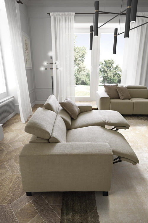 LeComfort Divano relax elettrico 2 posti Sebian Beige