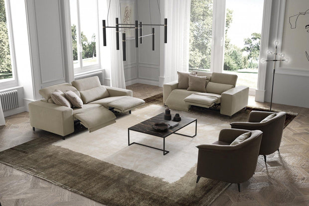 LeComfort Divano relax elettrico 2 posti Sebian Beige