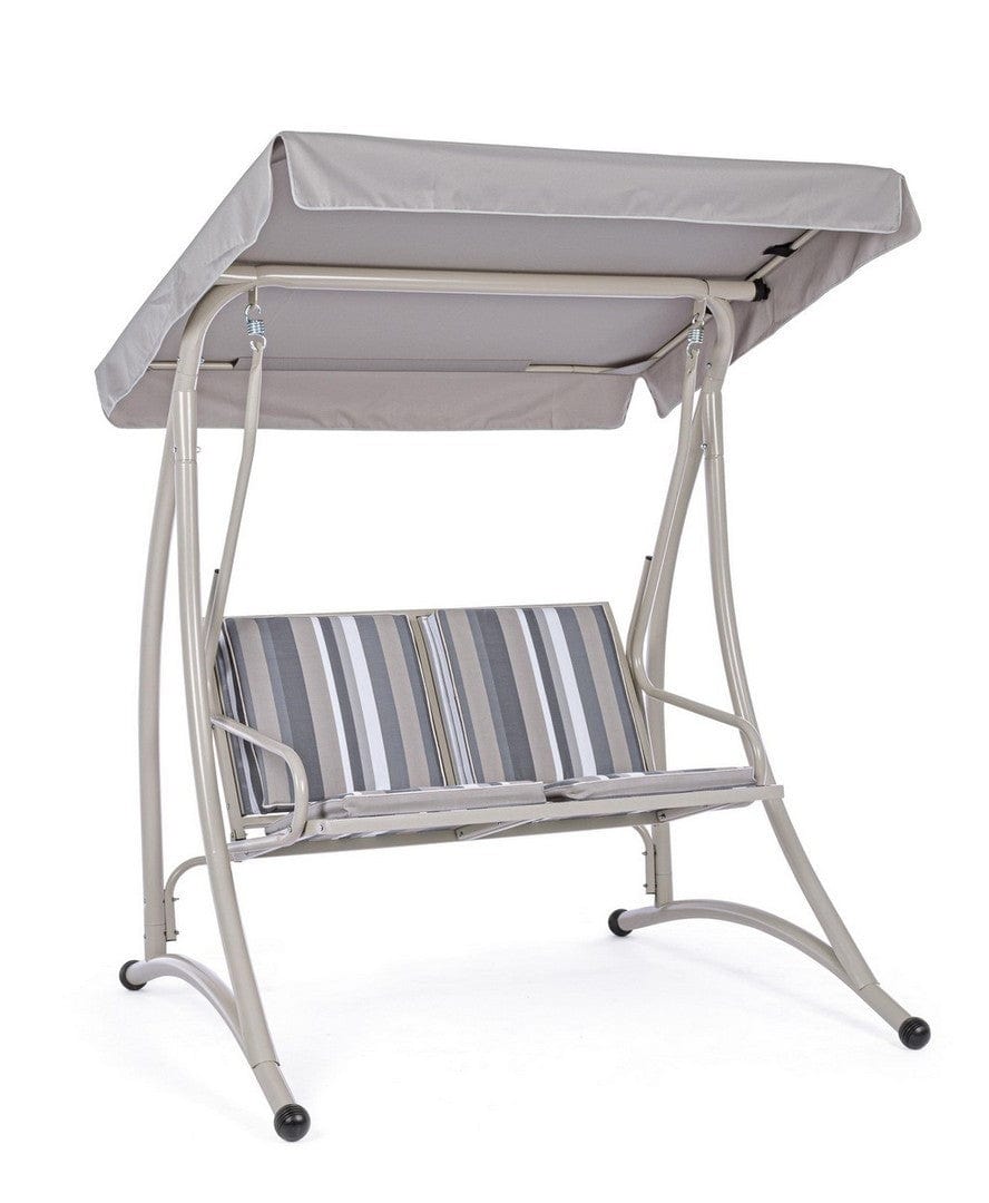 Bizzotto Dondolo da giardino 2 posti Grely Avory Multicolore