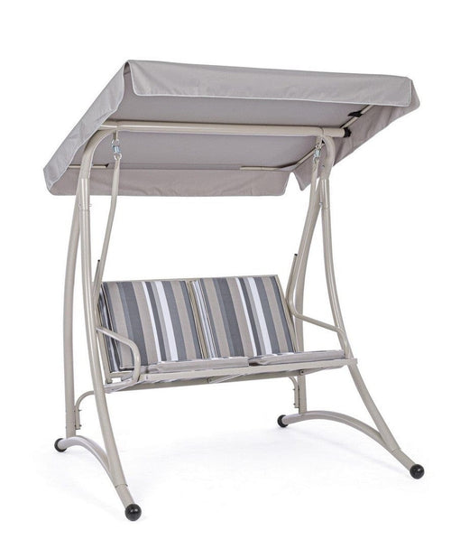 Bizzotto Dondolo da giardino 2 posti Grely Avory Multicolore