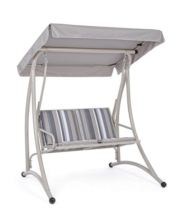 Bizzotto Dondolo da giardino 2 posti Grely Avory Multicolore