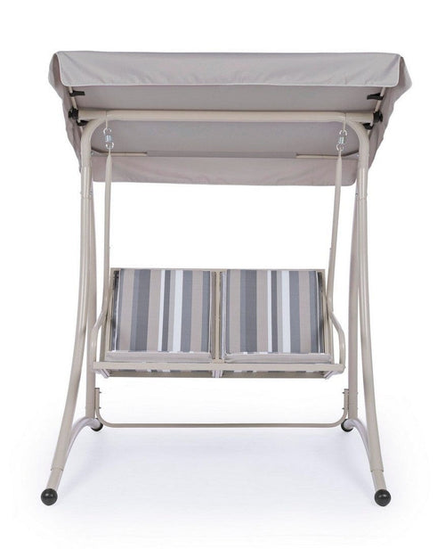Bizzotto Dondolo da giardino 2 posti Grely Avory Multicolore