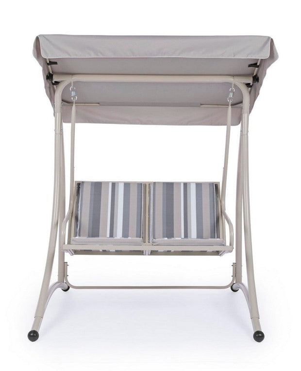 Bizzotto Dondolo da giardino 2 posti Grely Avory Multicolore