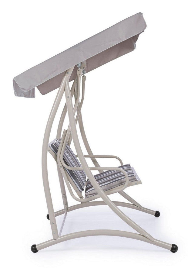 Bizzotto Dondolo da giardino 2 posti Grely Avory Multicolore