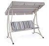 Bizzotto Dondolo da giardino 3 posti Grely Avory Multicolore