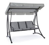 Bizzotto Dondolo da giardino 3 posti Grely Grigio