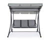 Bizzotto Dondolo da giardino 3 posti Grely Grigio