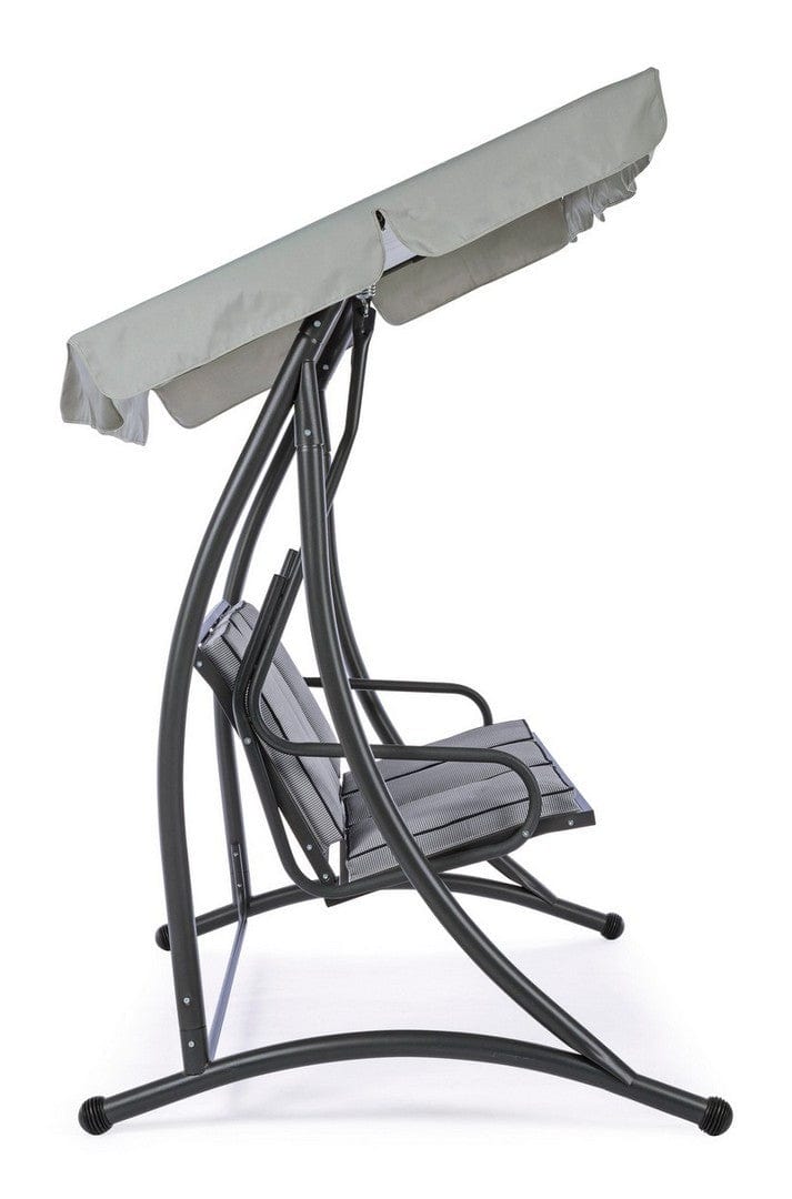 Bizzotto Dondolo da giardino 3 posti Grely Grigio