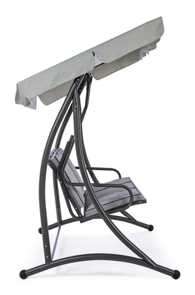 Bizzotto Dondolo da giardino 3 posti Grely Grigio