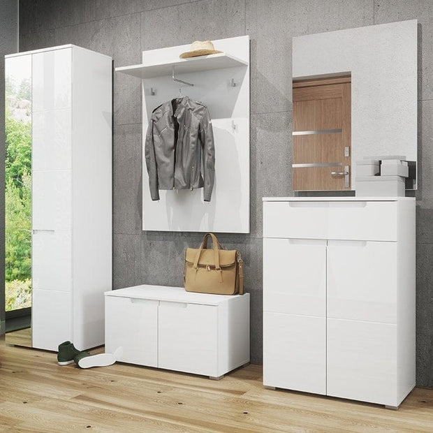 Szynaka Gabrielle 21 Specchio decorativo bianco, l70xH89 cm