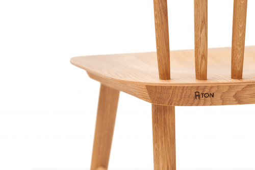 Ton Ironica Sedia in legno di faggio naturale, l44xL47,5xH84,5 cm