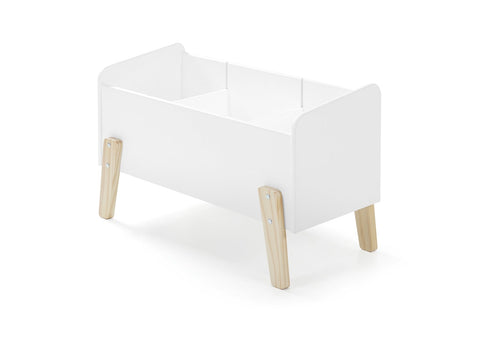 Vipack Kiddy Contenitore per giocattoli in pino bianco e MDF, L80xL39xH47 cm