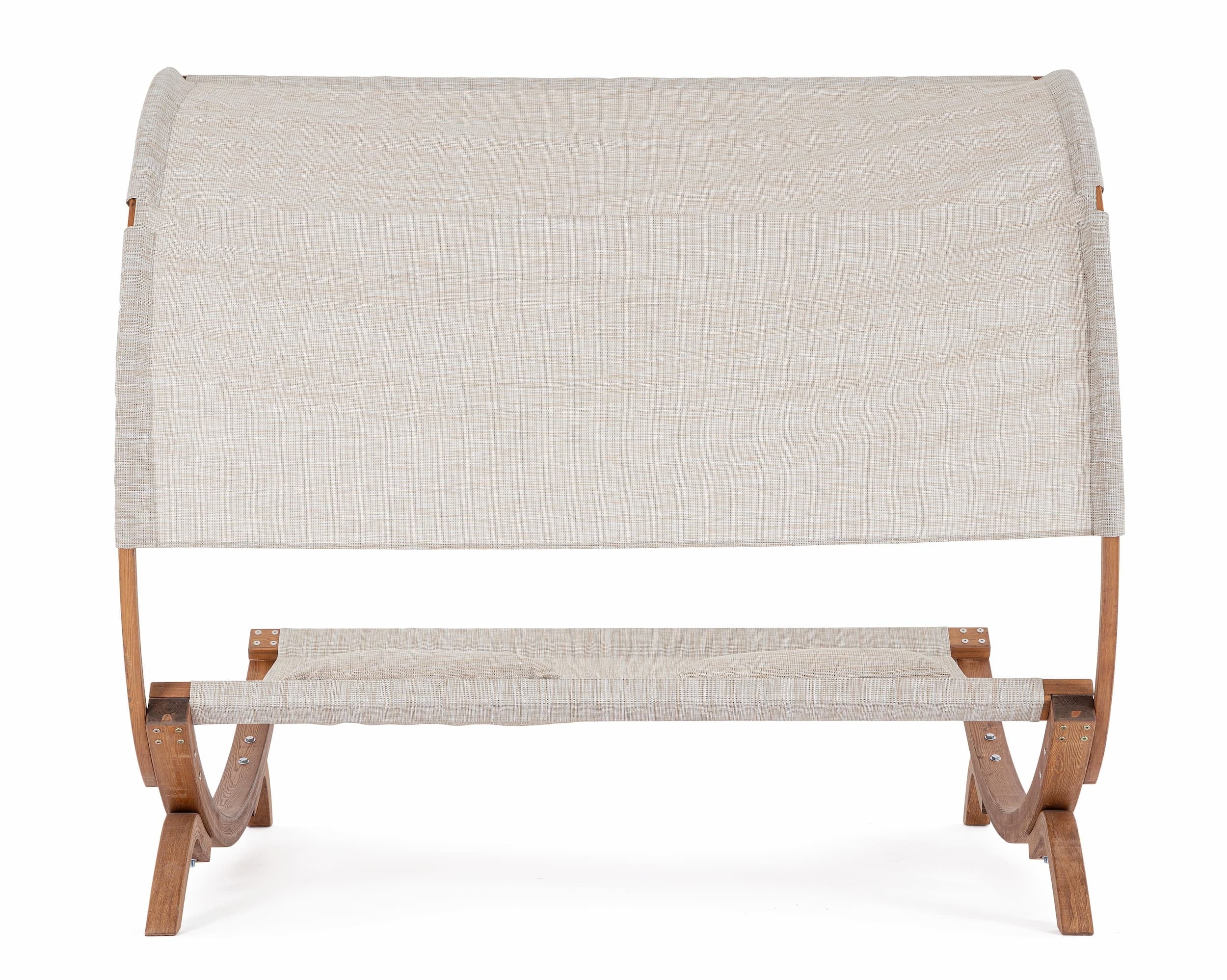 Lettino da giardino a baldacchino Noes Beige (3)