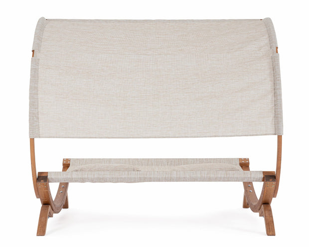 Lettino da giardino a baldacchino Noes Beige (3)