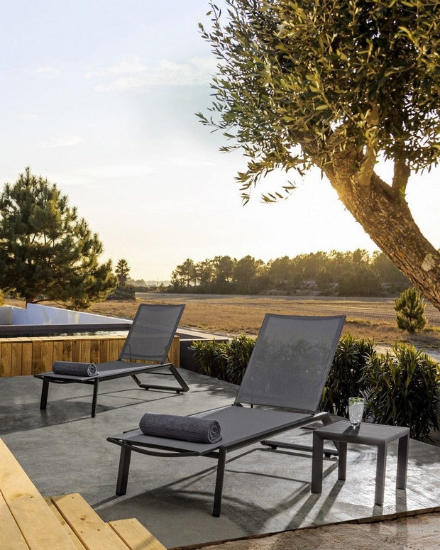 Bizzotto Lettino da giardino Cruise Antracite