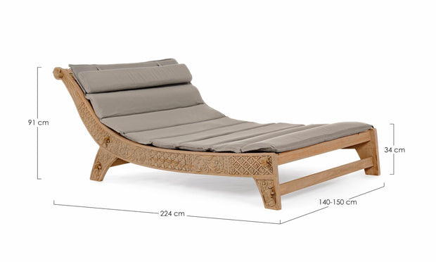 Lettino da giardino Sanur Naturale (11)