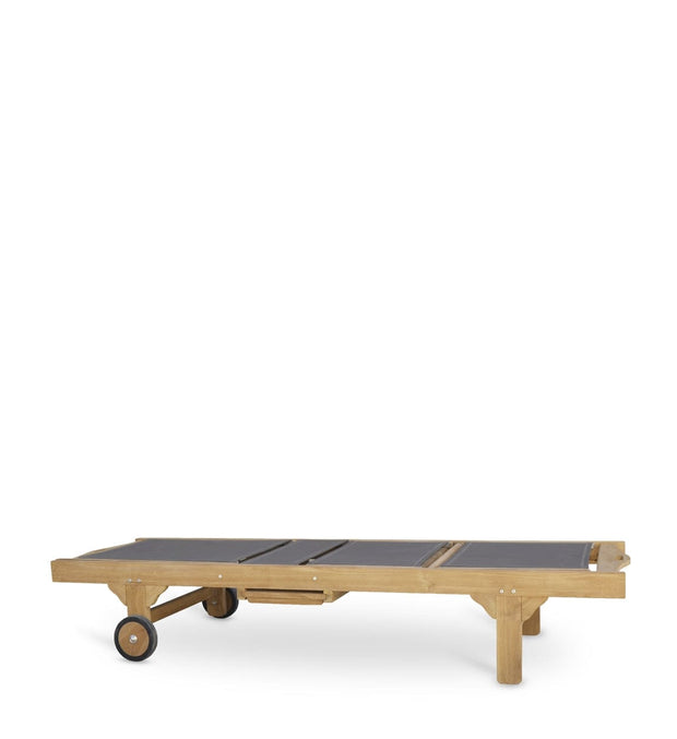 Lettino da giardino Screen Wheels Grigio (2)