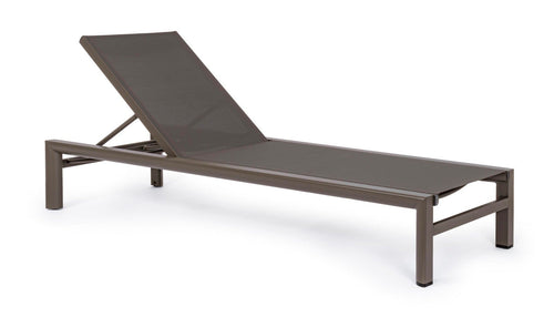 Bizzotto Lettino da giardino Skipper New Marrone