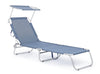 Lettino pieghevole da giardino Cross Beach Blu