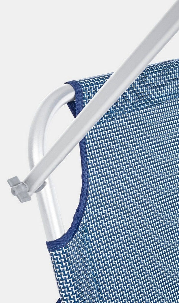 Lettino pieghevole da giardino Cross Beach Blu (4)