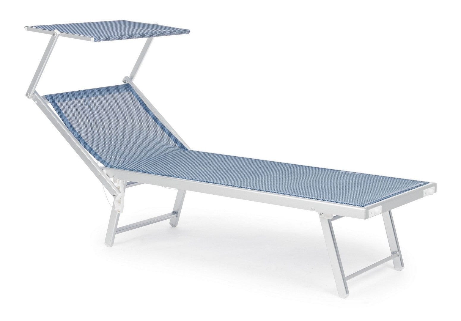 Lettino pieghevole da giardino Cross Blu