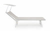 Lettino pieghevole da giardino Ocean Grigio (1)