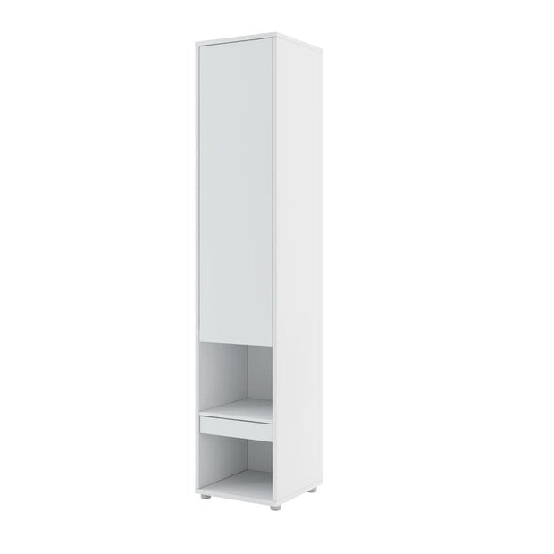 Letto a Scomparsa con meccanismo pneumatico, giroletto e 2 armadietti Bed Concept Verticale BC07 Bianco Opaco, 200 x 180 cm (5)