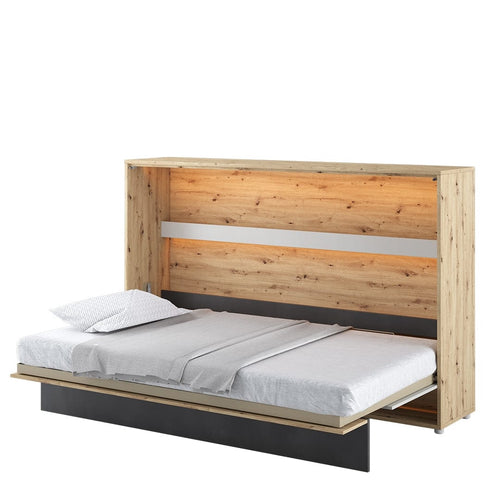 Letto a Scomparsa per bambini/adolescenti con meccanismo pneumatico Concept Junior Orizzontale Quercia, 120 x 200 cm