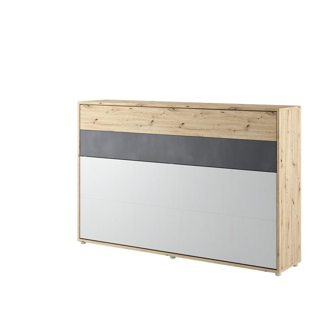 Letto a Scomparsa per bambini/adolescenti con meccanismo pneumatico Concept Junior Orizzontale Quercia, 120 x 200 cm (1)