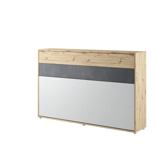 Letto a Scomparsa per bambini/adolescenti con meccanismo pneumatico Concept Junior Orizzontale Quercia, 120 x 200 cm (1)