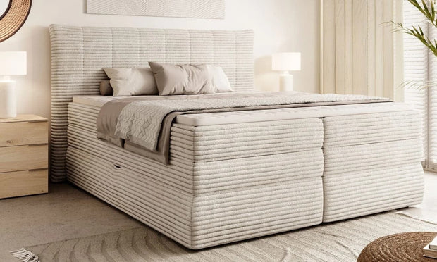 Letto Boxspring con contenitore Ambrosia Beige & WRSLPL-PAT-AMBER-BOXSPRING