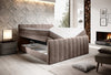 Letto Boxspring con contenitore Carino Marrone (1)