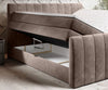 Letto Boxspring con contenitore Carino Marrone (4)