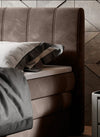 Letto Boxspring con contenitore Carino Marrone (5)